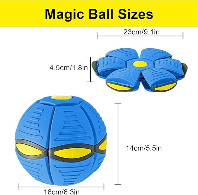 DANIM UFO Magic Ball Adult Decompression Flying Saucer Magic Ball Magic Light Mini Foot Deformation Deformation Vent Ball Frisbee Parent-Child Interactive Toy