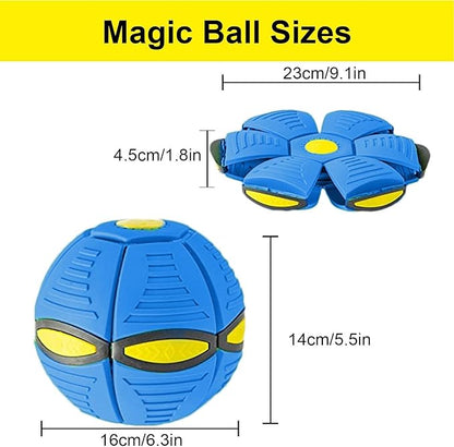 DANIM UFO Magic Ball Adult Decompression Flying Saucer Magic Ball Magic Light Mini Foot Deformation Deformation Vent Ball Frisbee Parent-Child Interactive Toy