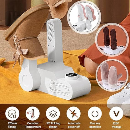 DANIM Shoe Dryer Foldable Boot Dryer, Shoe Dryer with Heat Blower, Shoe Dryer Used for Boots with Aromatherapy Box and Timer