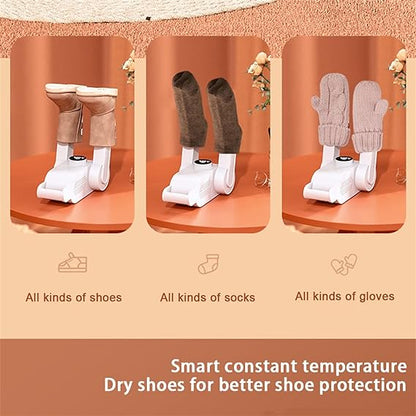 DANIM Shoe Dryer Foldable Boot Dryer, Shoe Dryer with Heat Blower, Shoe Dryer Used for Boots with Aromatherapy Box and Timer