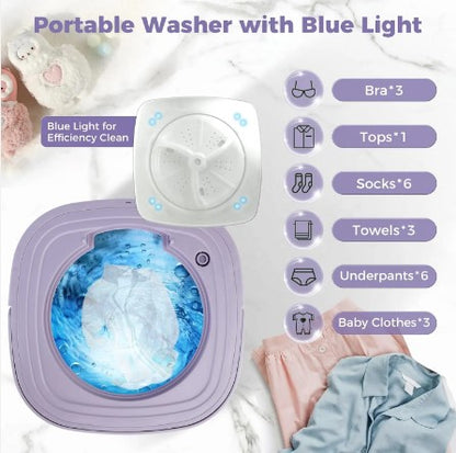 DANIM Electric Foldable Portable Mini Washing Machine For Underwear Socks Baby Clothes Towels High quality foldable USB Mini Shoes Foldable small washing machine with rotary drying mini washer and dryer